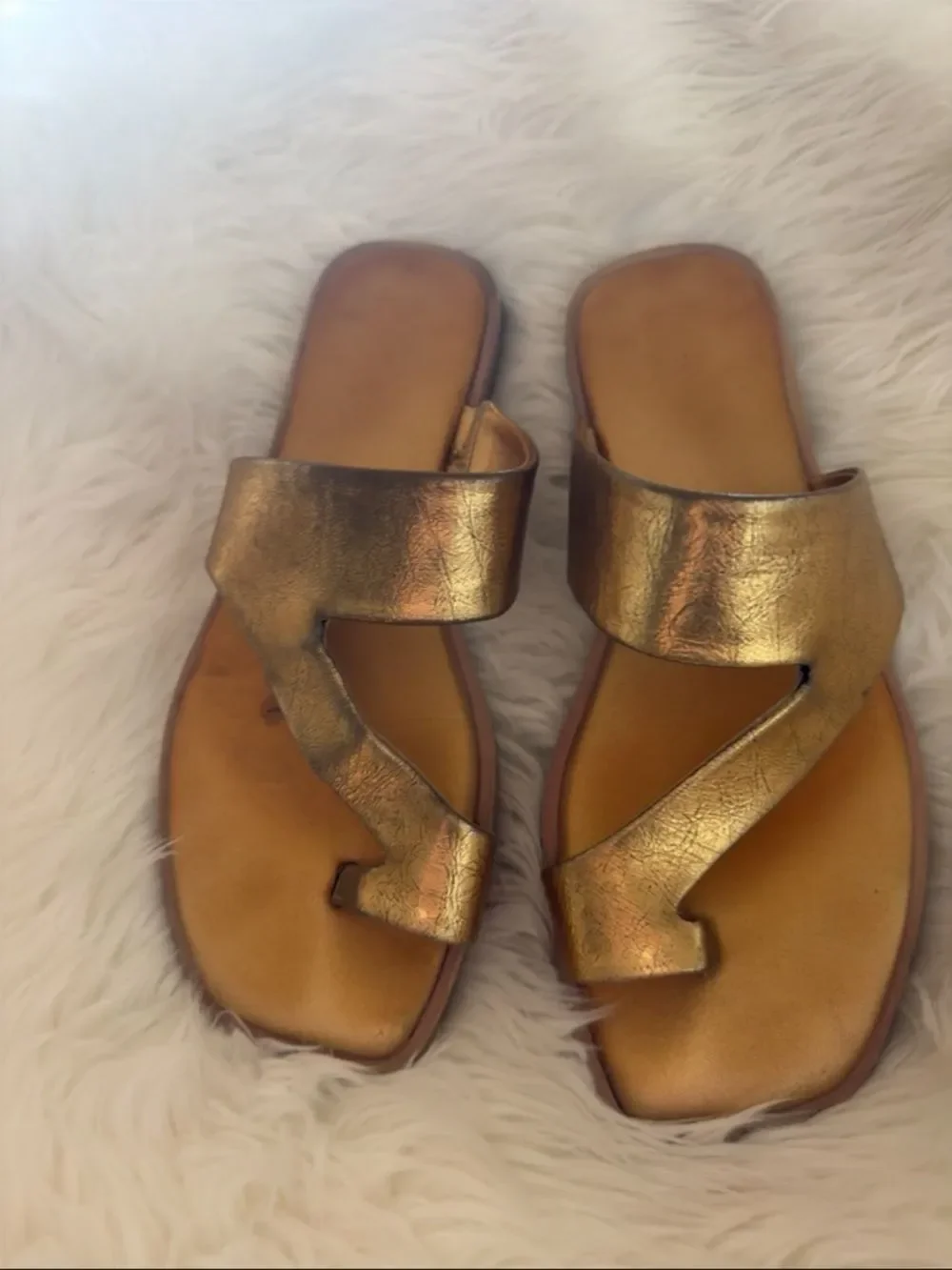 Gold Franco Sarto sandals